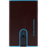Чехол для кредитных карт PIQUADRO BLUE SQUARE PP4825B2BLR/MO красное дерево